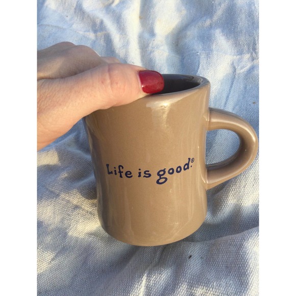 Action hero mug dad father life is good tan brown coffee cup drill tool gift - Picture 4 of 8